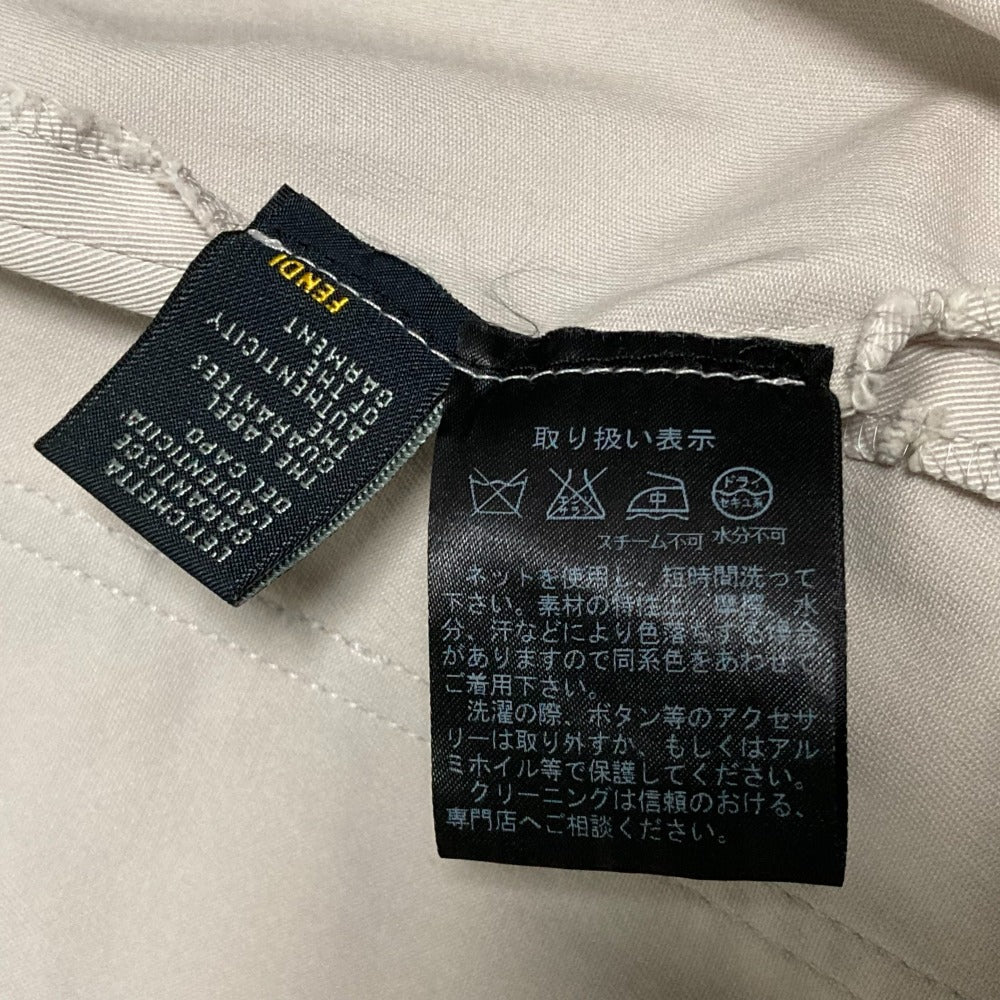 フェンディ フロントボタン ウールスカート