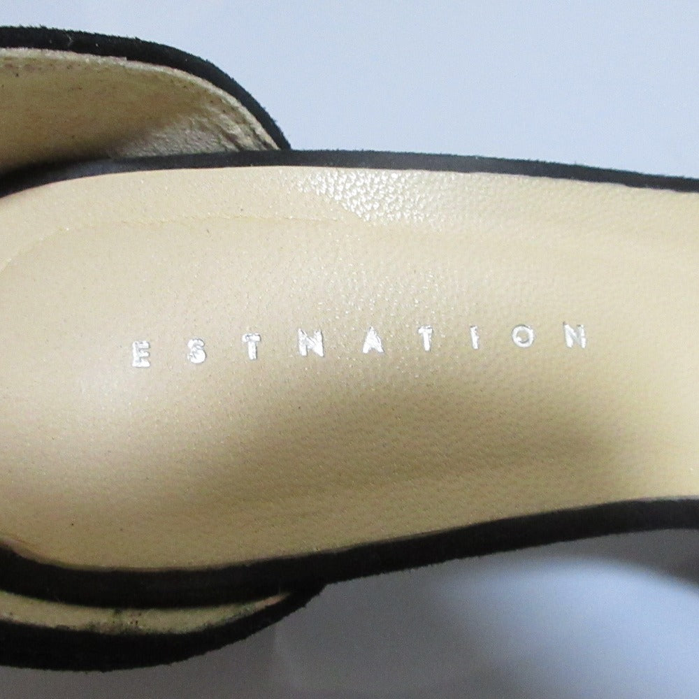 ESTNATION スエードヒールサンダル
