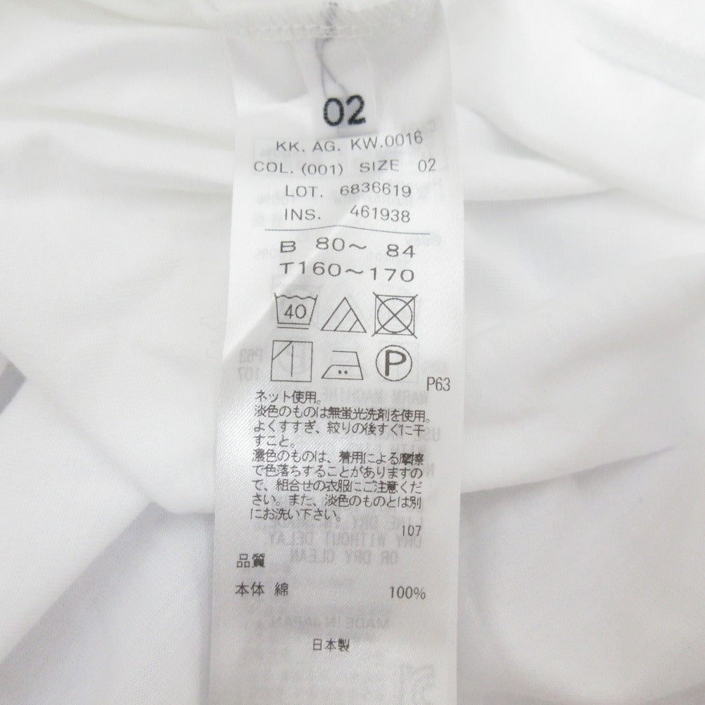 ATON ラウンドヘムショートスリーブカットソー