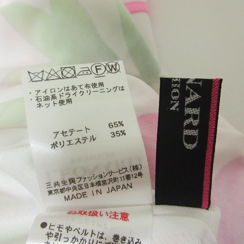 レオナール フラワープリントワンピース