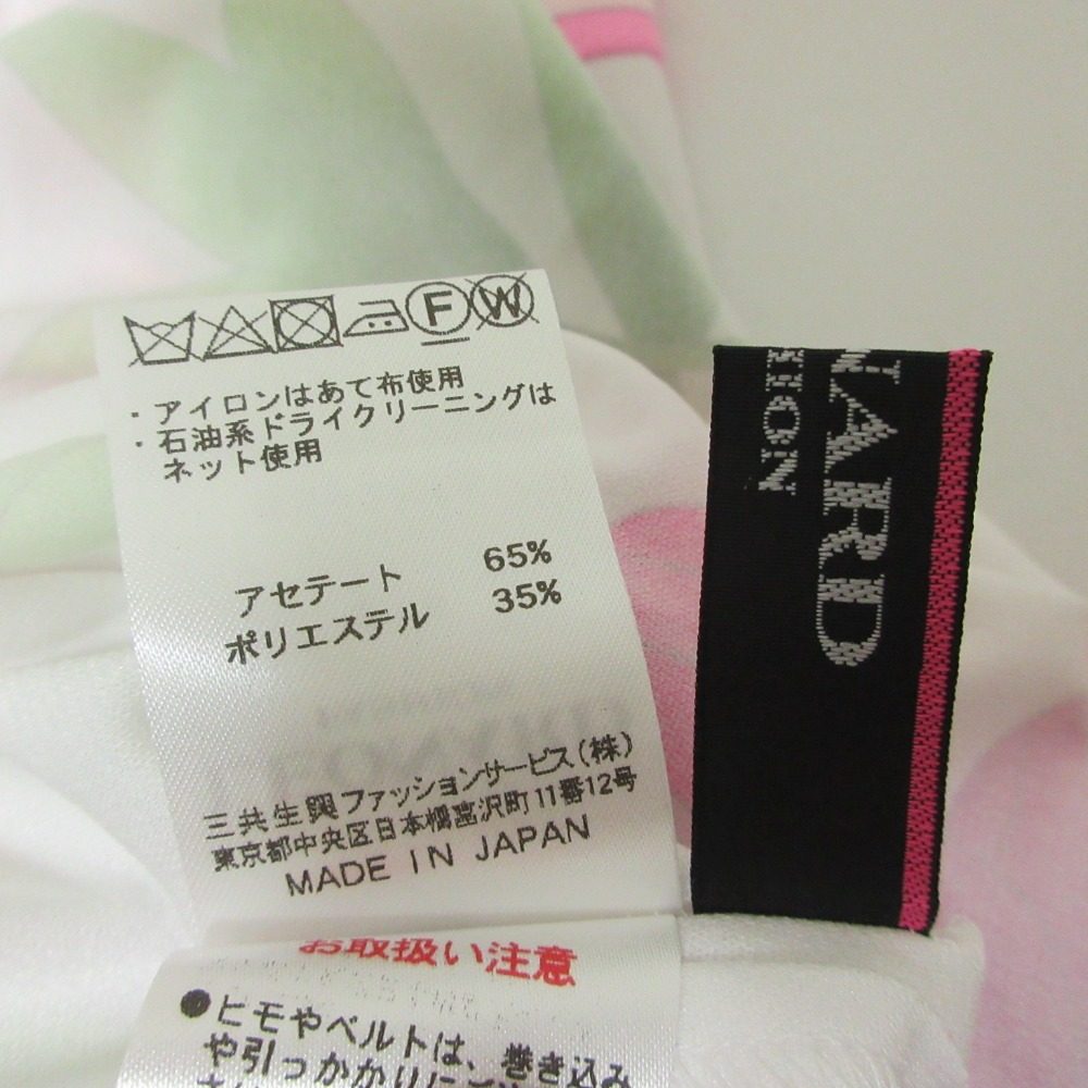 レオナール フラワープリントワンピース