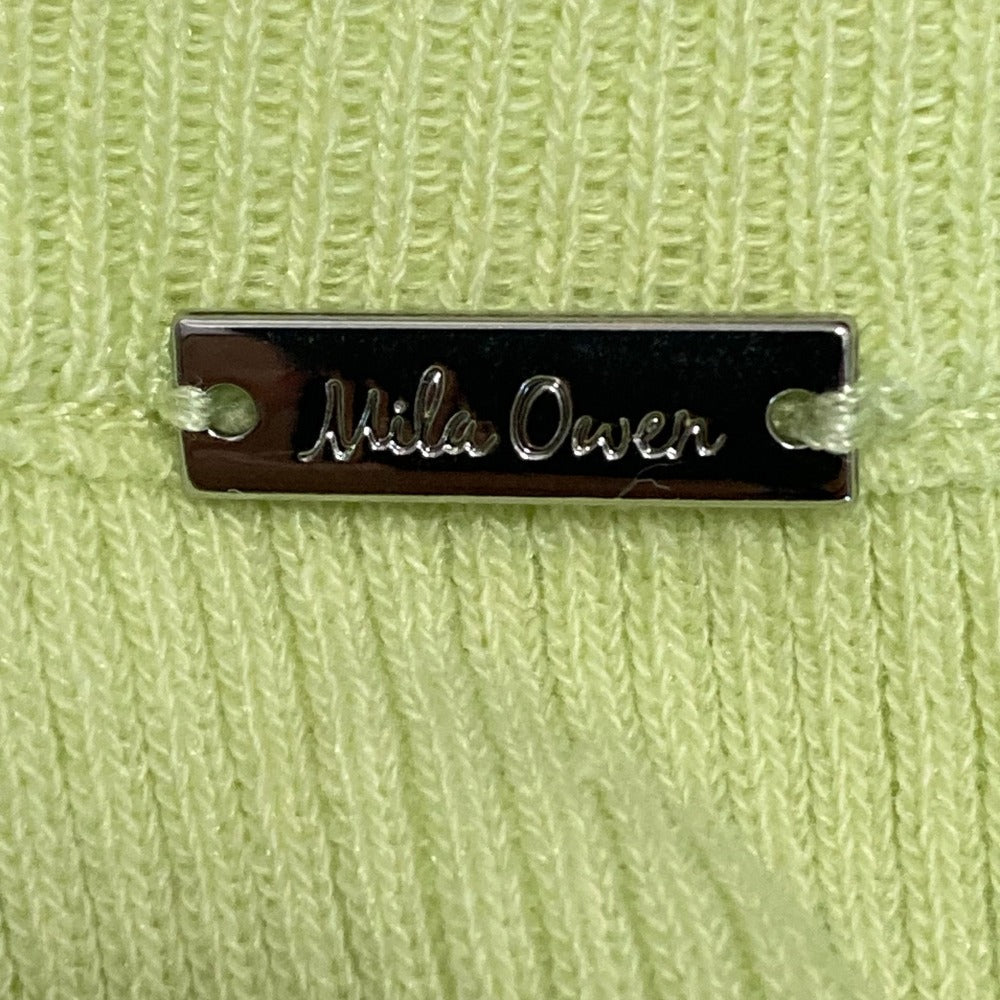 Mila Owen クルーネック リブ ニット カーディガン
