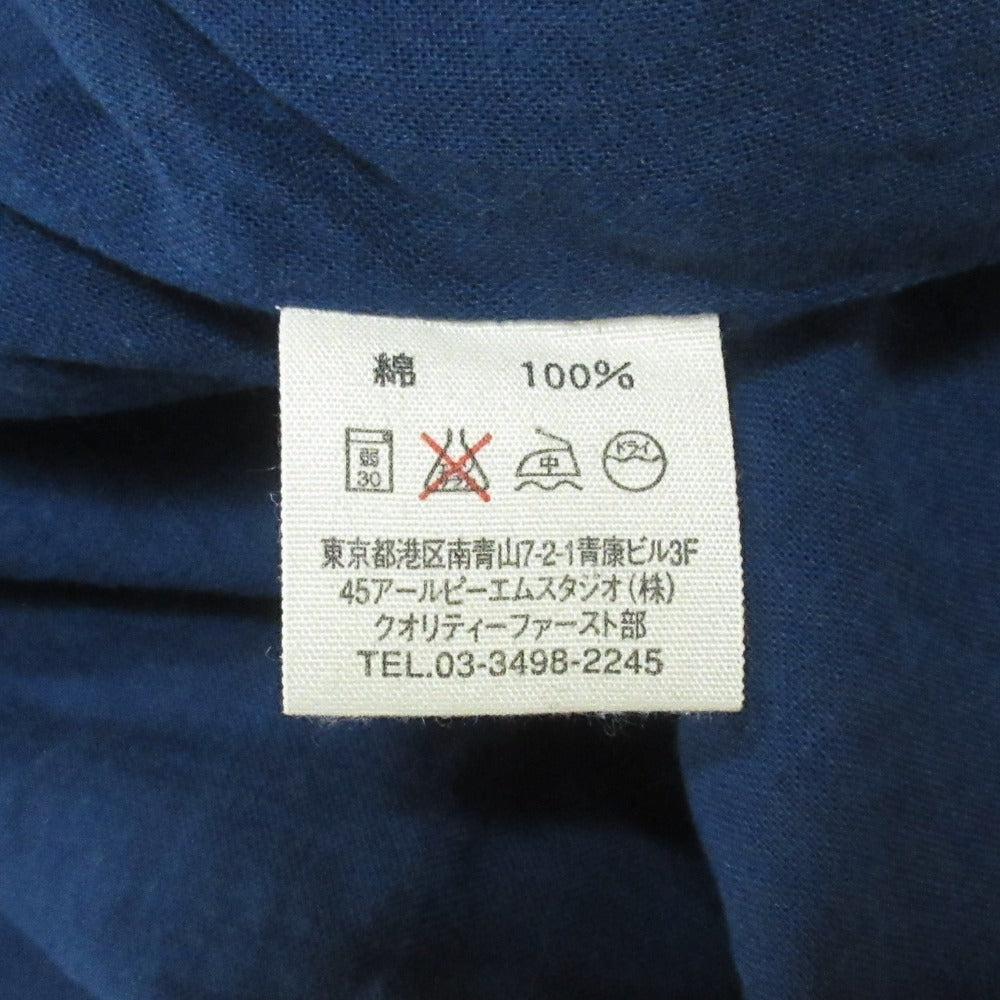 45R スタンドカラー チャイナ ブラウス シャツ