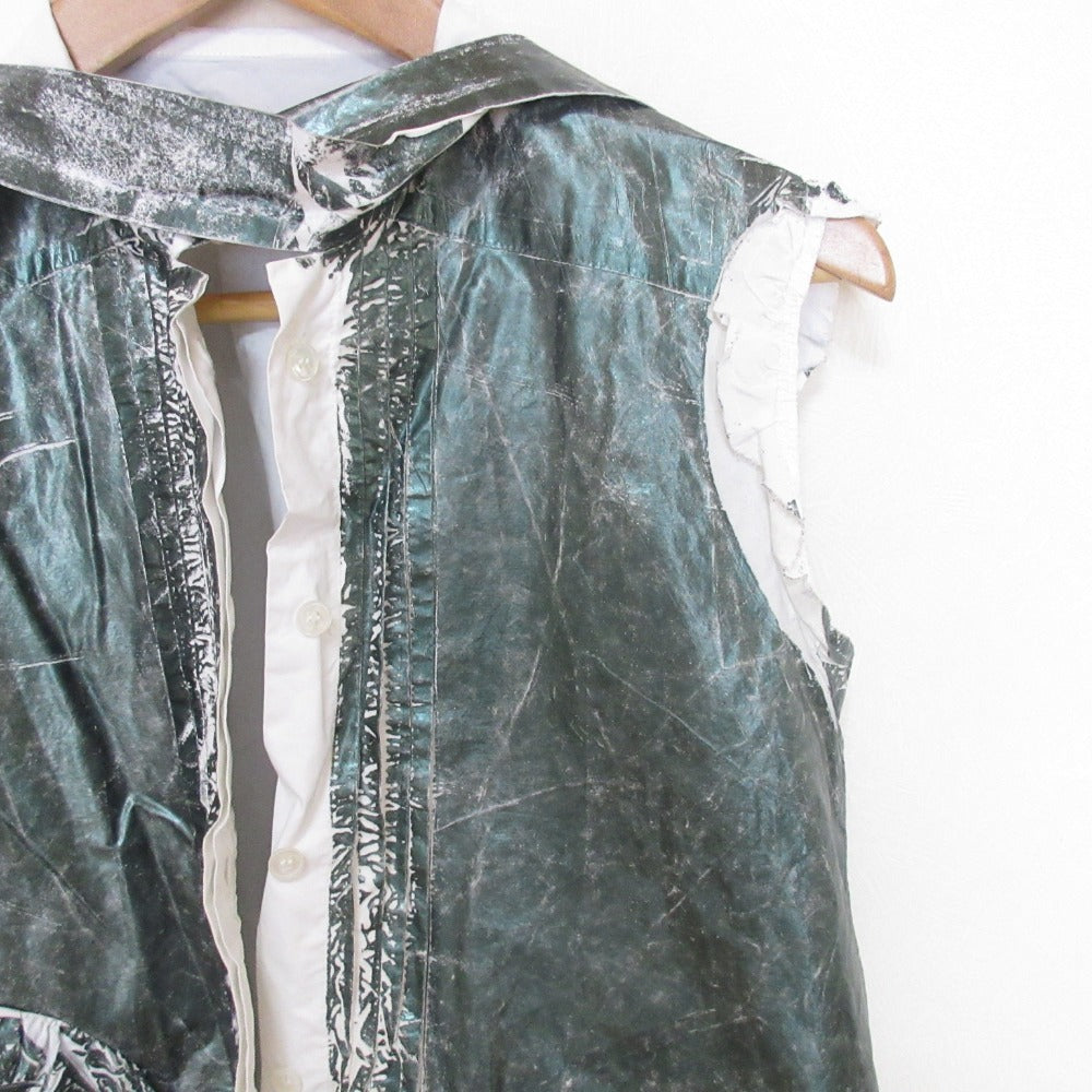 Maison Margiela 22SS コットンノースリーブブラウス