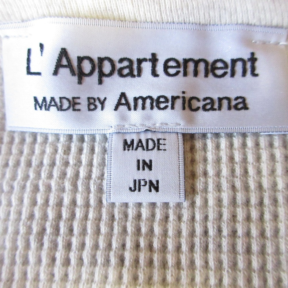 AMERICANA Thermal N/S TOP コットン ノースリーブカットソー