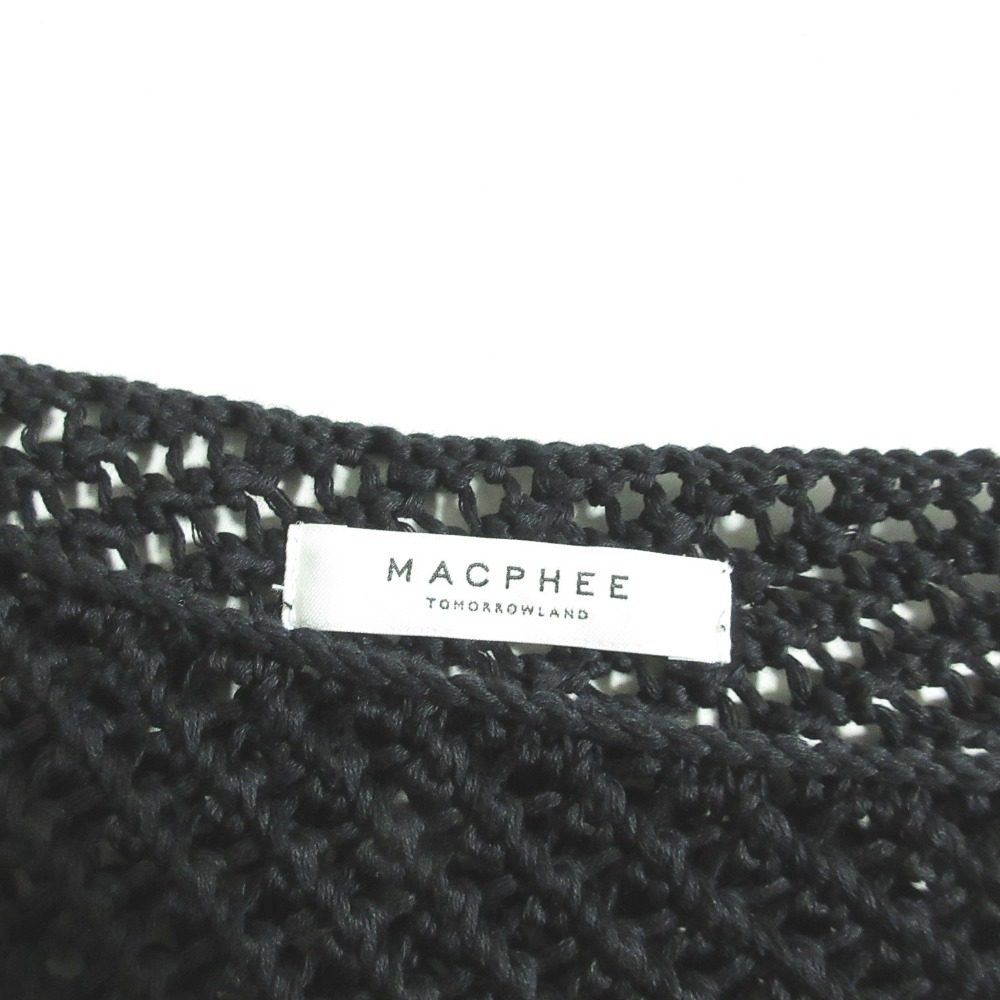 MACPHEE クロシェ クロップド ニット