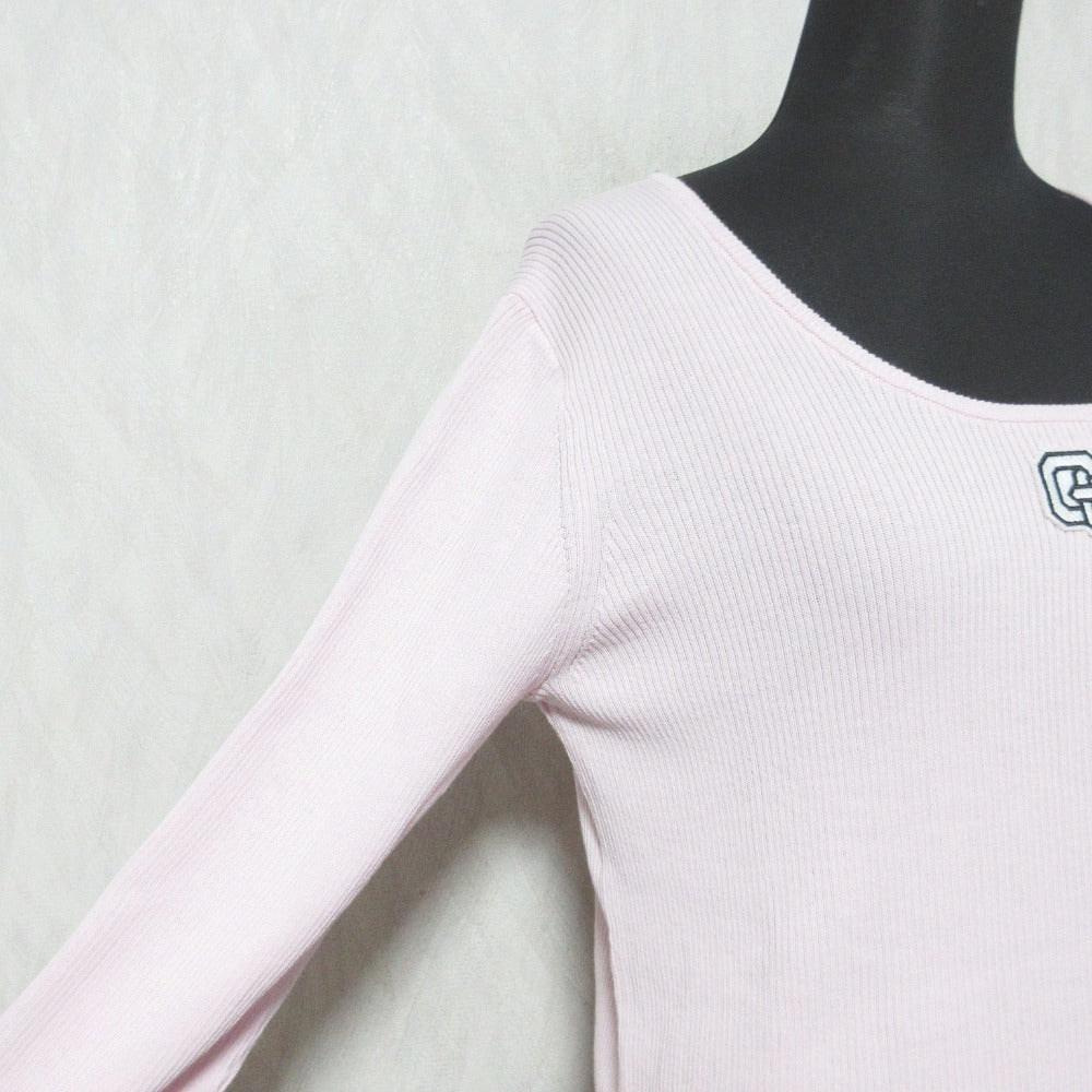 グレース クラス ロゴ刺繍リブトップ