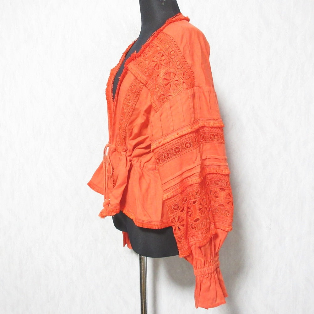 GRACE CONTINENTAL レース パッチ ブラウス