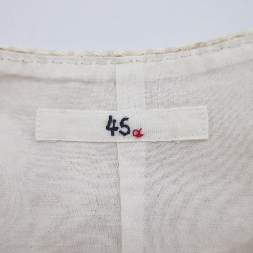 45R コットン ペーパー ニット ドレス