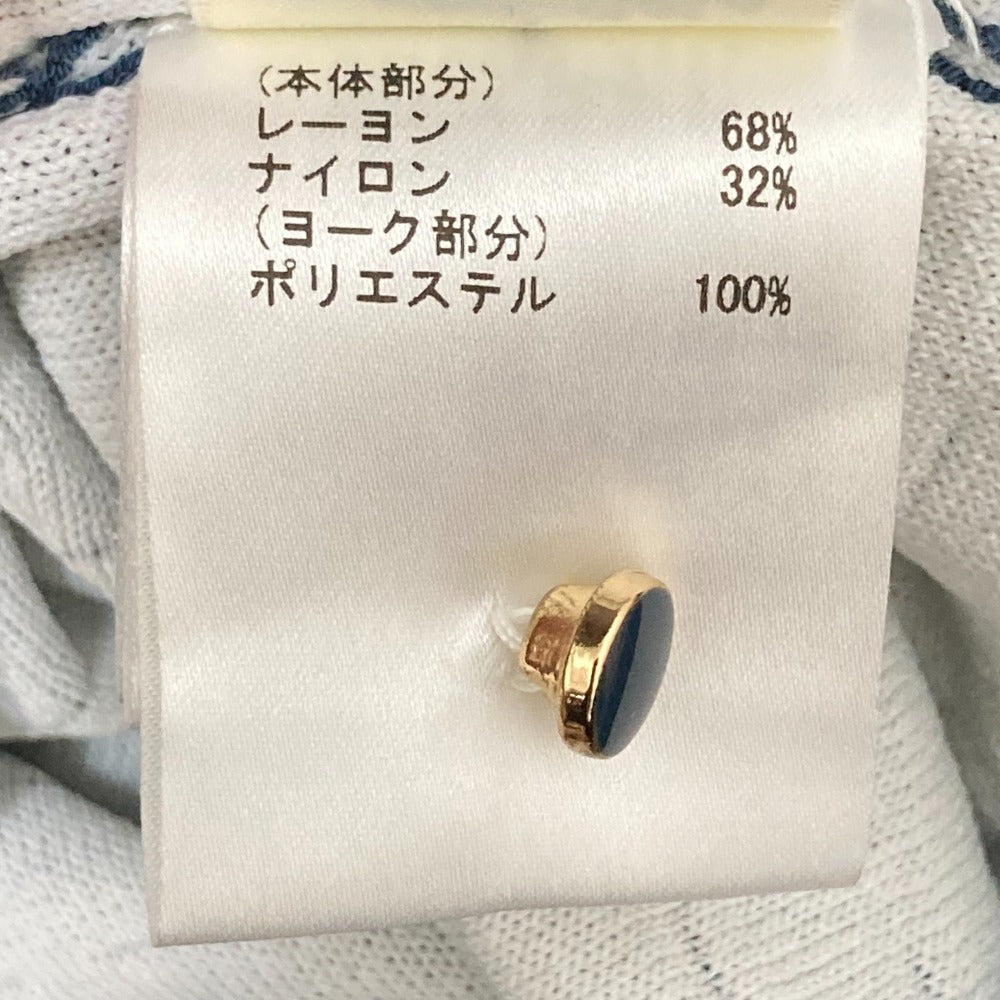 GRACE CONTINENTAL バイカラー シアーニット カーディガン