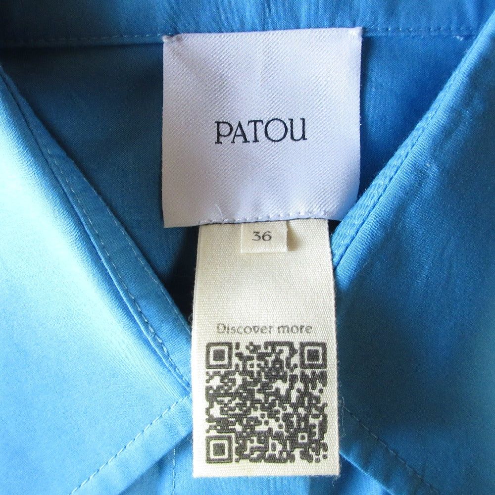 Patou パトゥ オーガニック コットン ロゴ 刺繍 シャツ