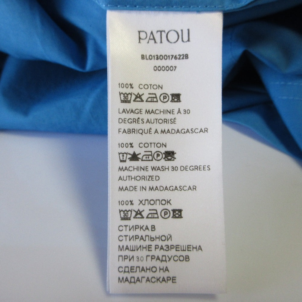Patou パトゥ オーガニック コットン ロゴ 刺繍 シャツ