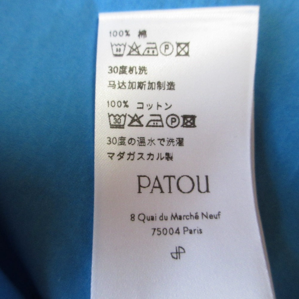 Patou パトゥ オーガニック コットン ロゴ 刺繍 シャツ
