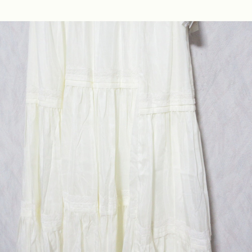 GRACE CONTINENTAL Gather Lace Long Skirt