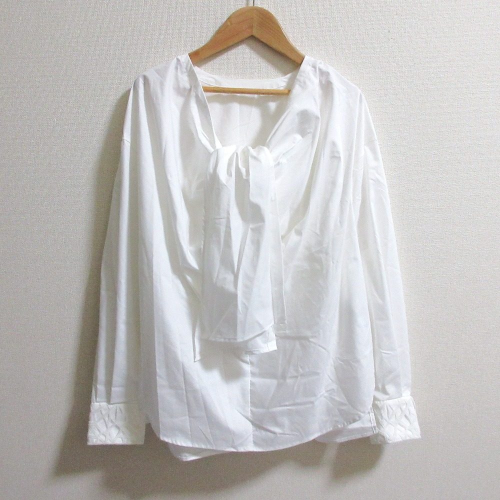 Lallia Mu マルチウェイ リボン プルオーバー
