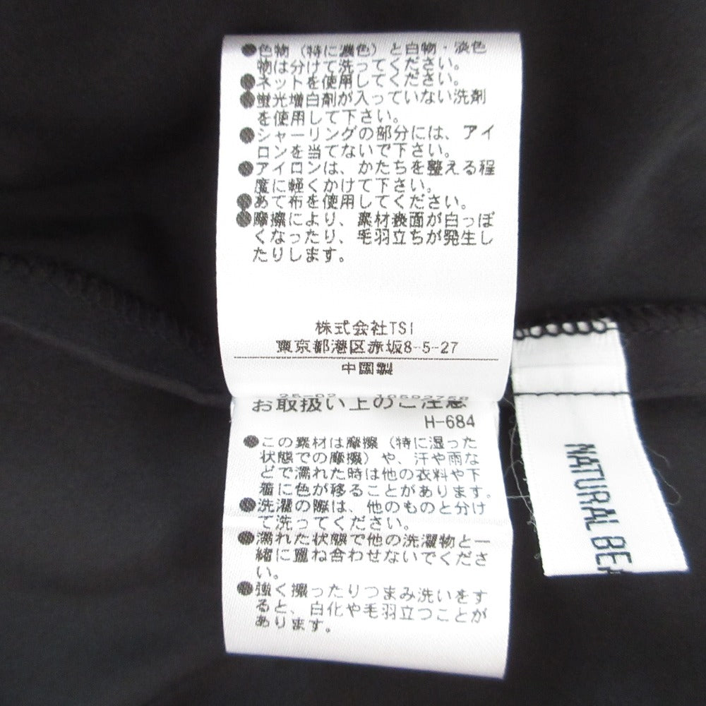 NATURAL BEAUTY BASIC シアー チェック シャーリング ドレス