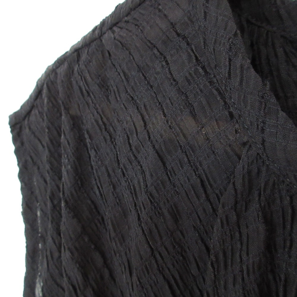 NATURAL BEAUTY BASIC シアー チェック シャーリング ドレス