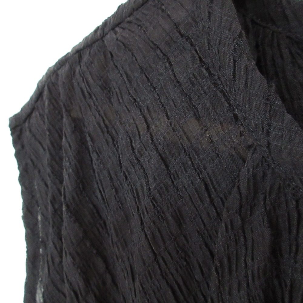 NATURAL BEAUTY BASIC シアー チェック シャーリング ドレス