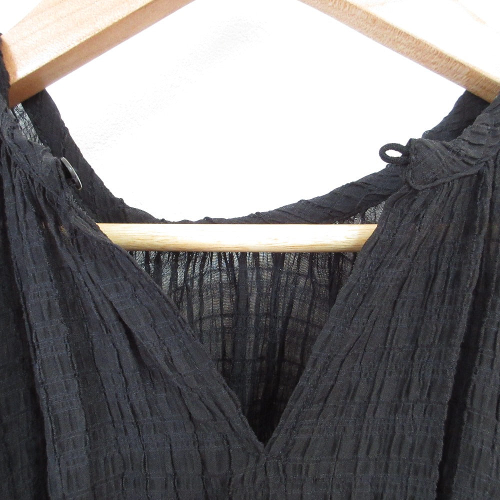 NATURAL BEAUTY BASIC シアー チェック シャーリング ドレス