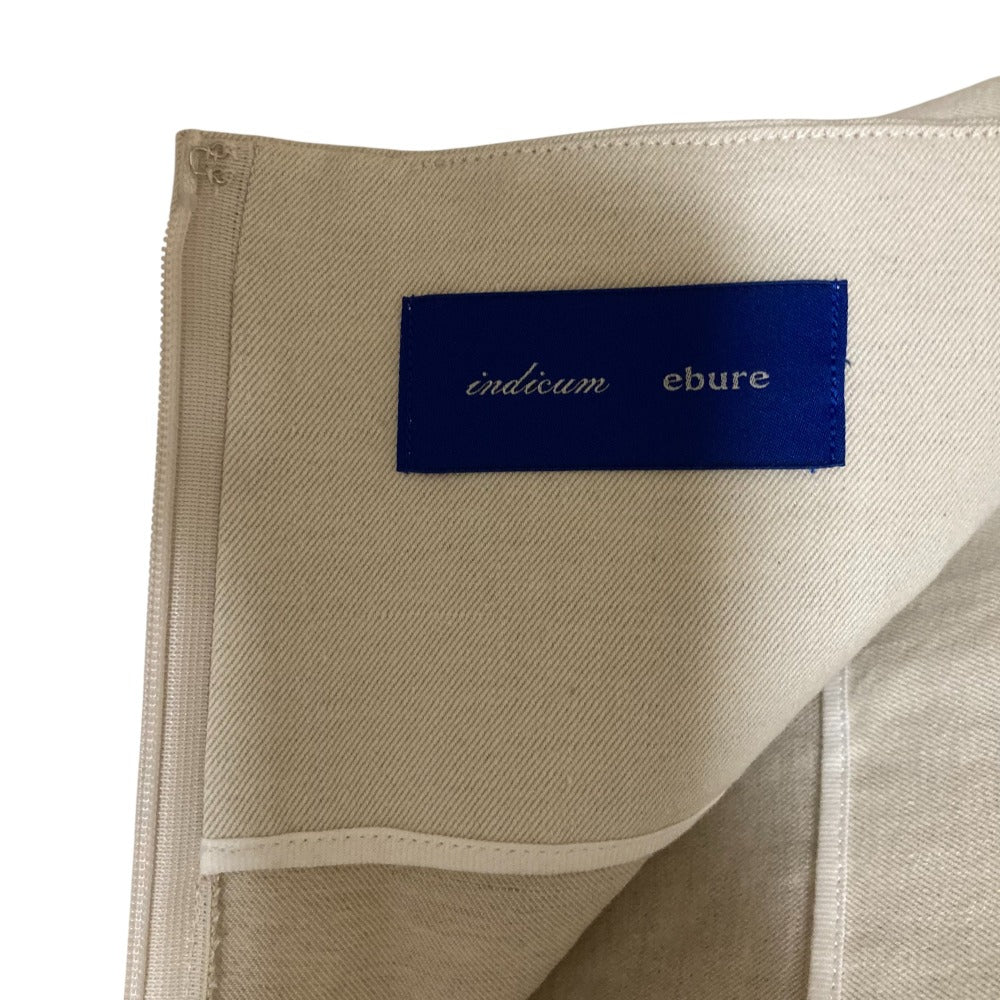 ebure インディカム コットン リネン ロング スカート