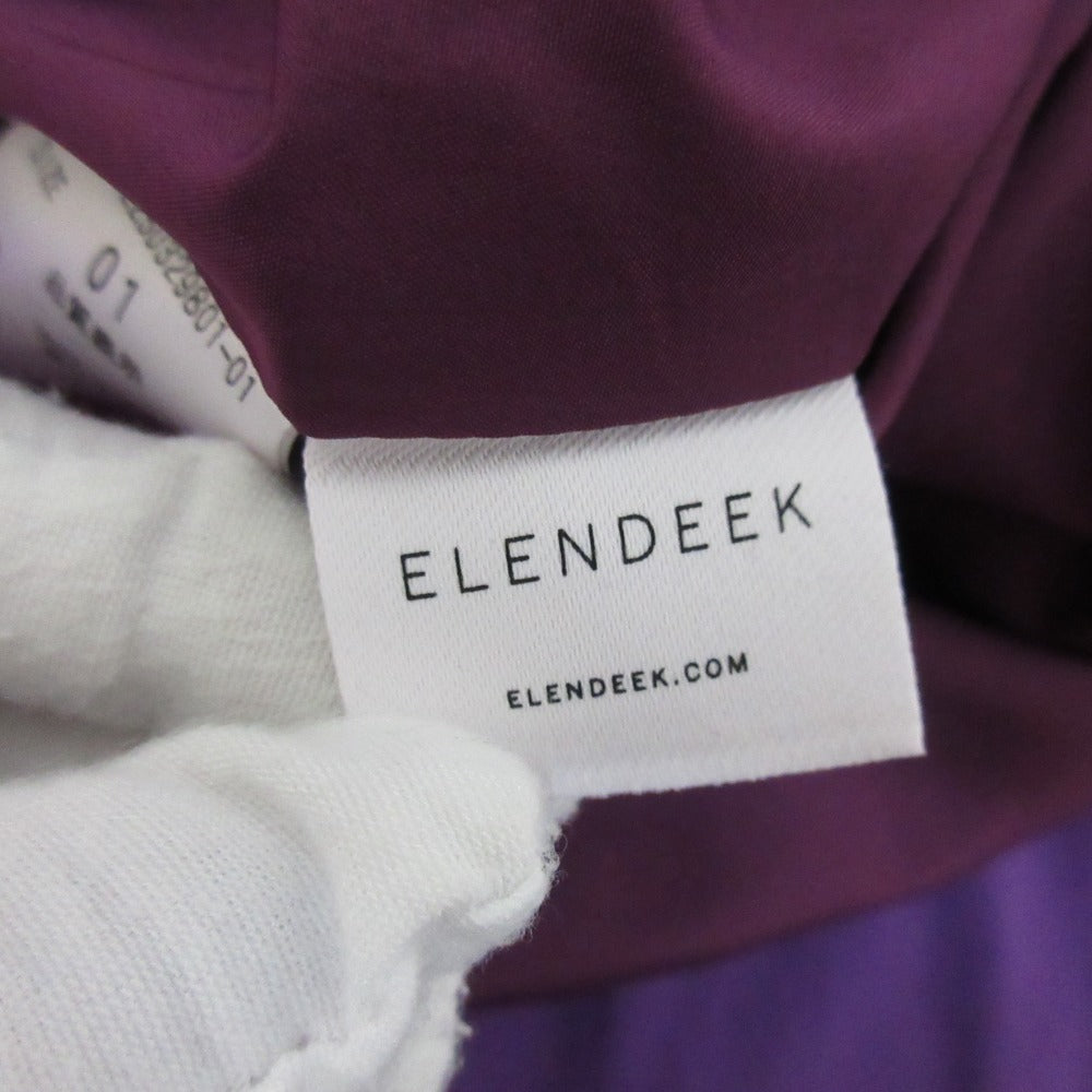 ElenDeek ラジアル タック LSL OP ロング ドレス