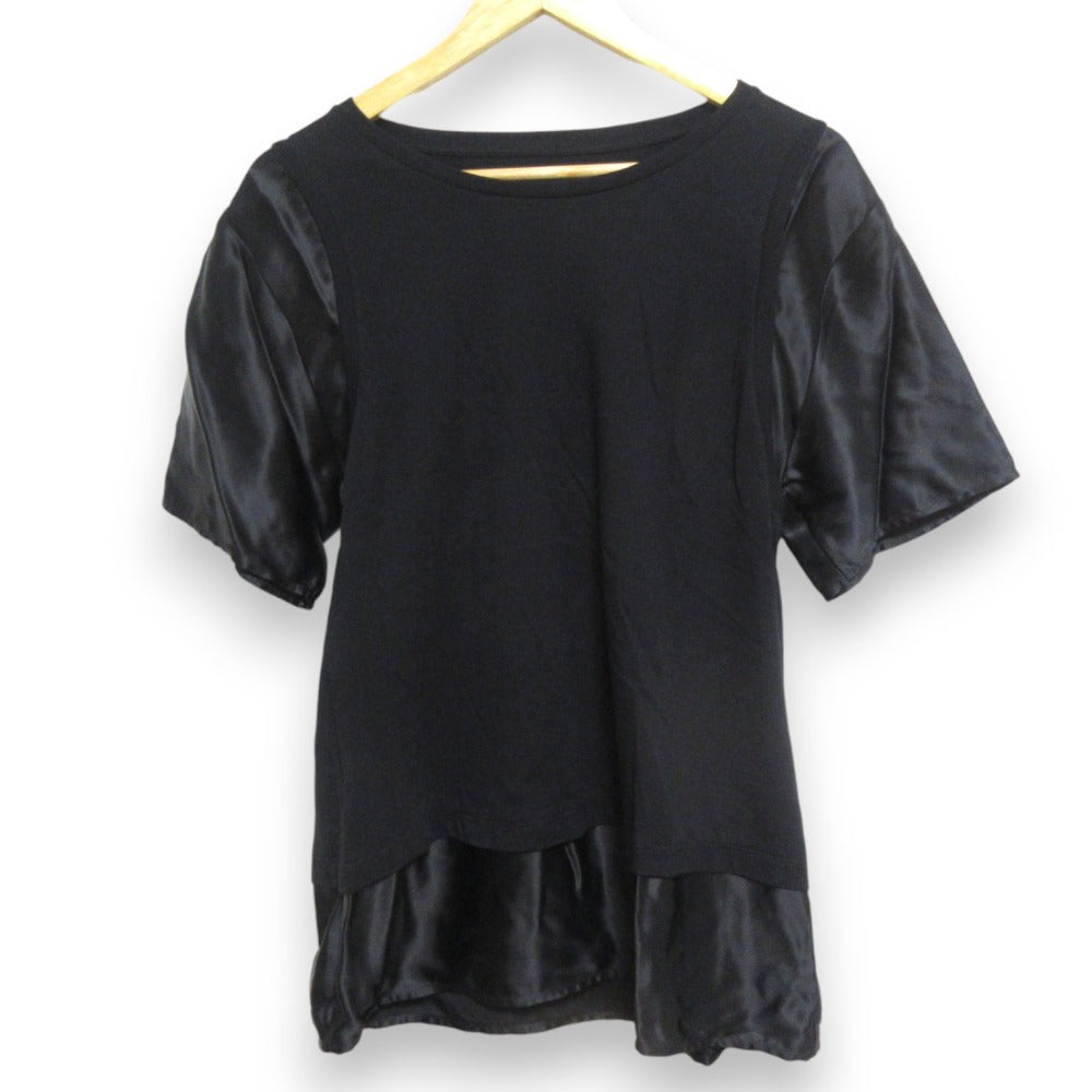 MM6 Maison Margiela 異素材ドッキングTシャツ