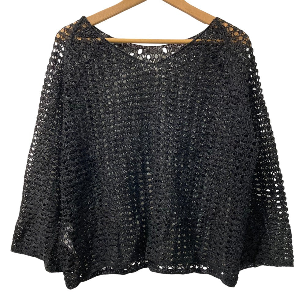 Liesse メッシュ ニット 長袖 ブラウス