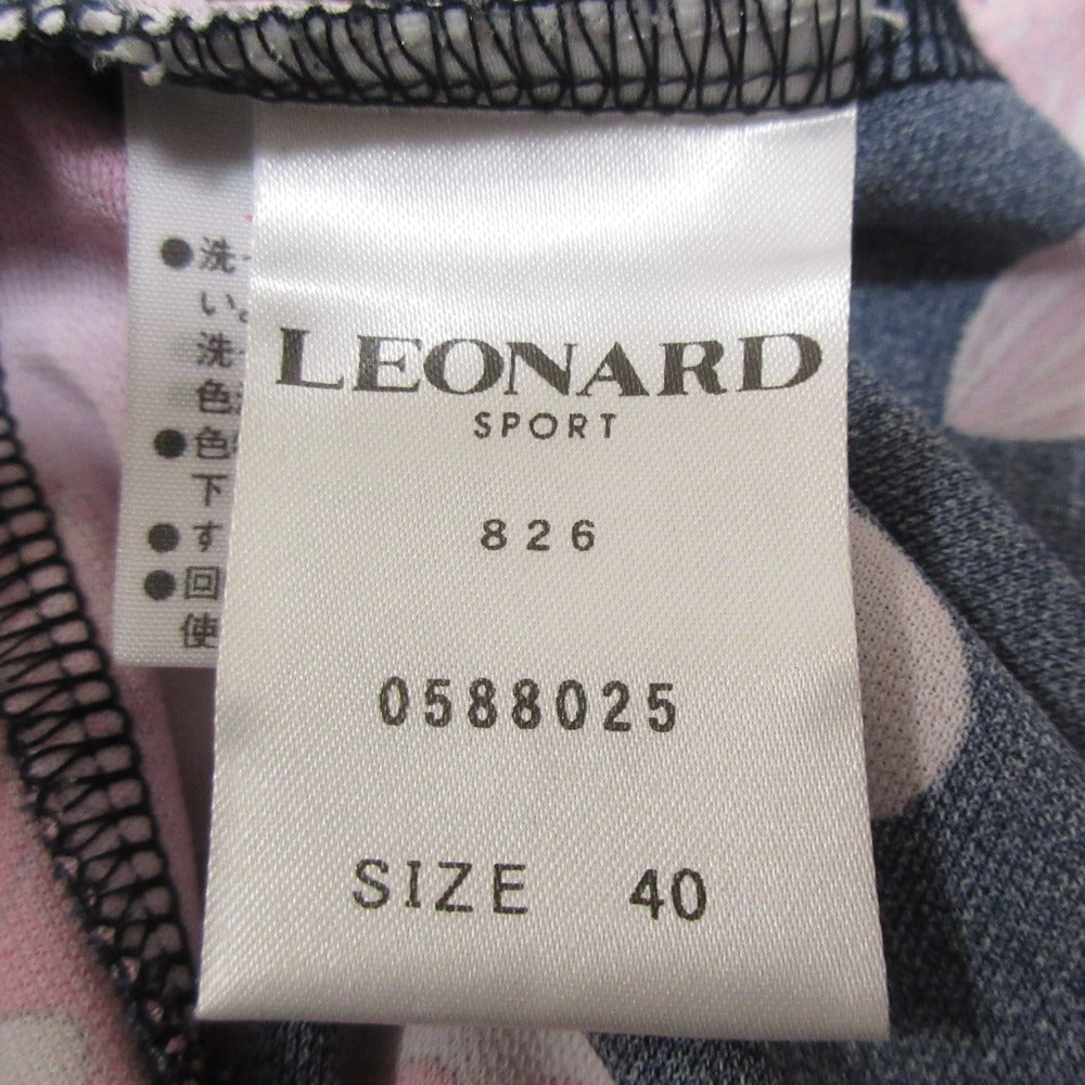 LEONARD SPORT 花柄ニットワンピース