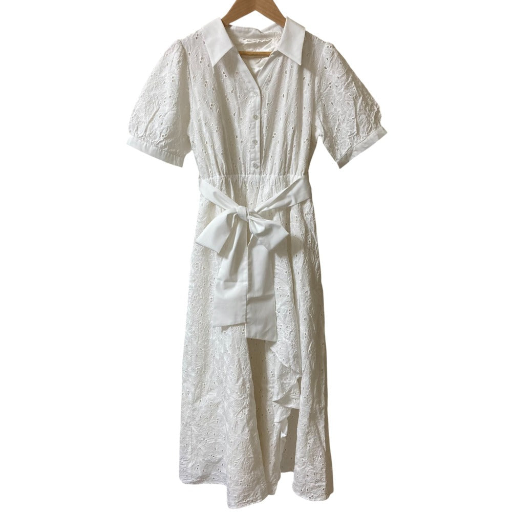 PROPORTION BODY DRESSING カットワーク刺繍ドレス