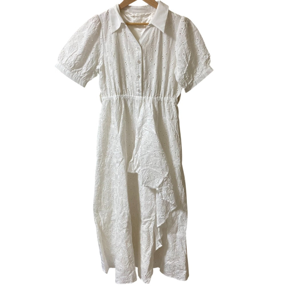 PROPORTION BODY DRESSING カットワーク刺繍ドレス