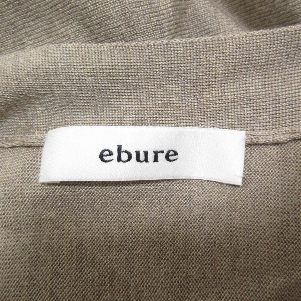 ebure シルク カシミヤ ロング ニット カーディガン