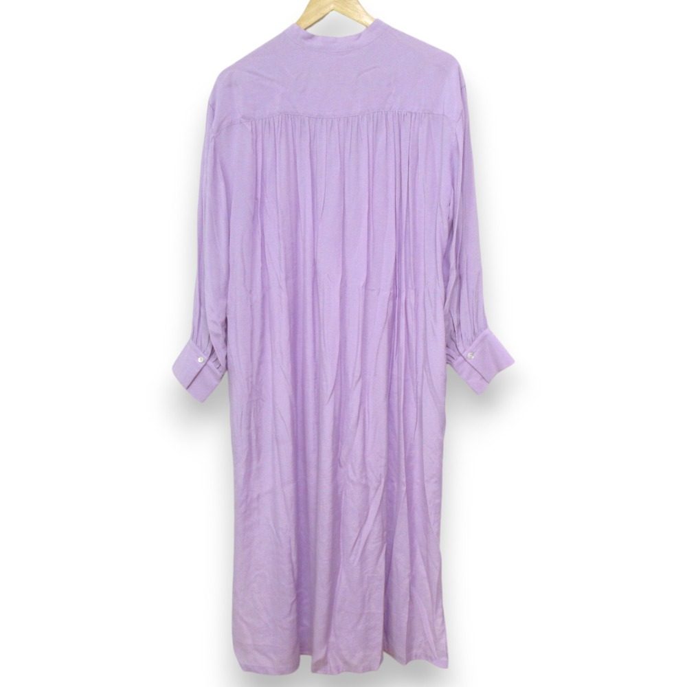 HOUSE OF LOTUS ノーカラー ロングシャツドレス