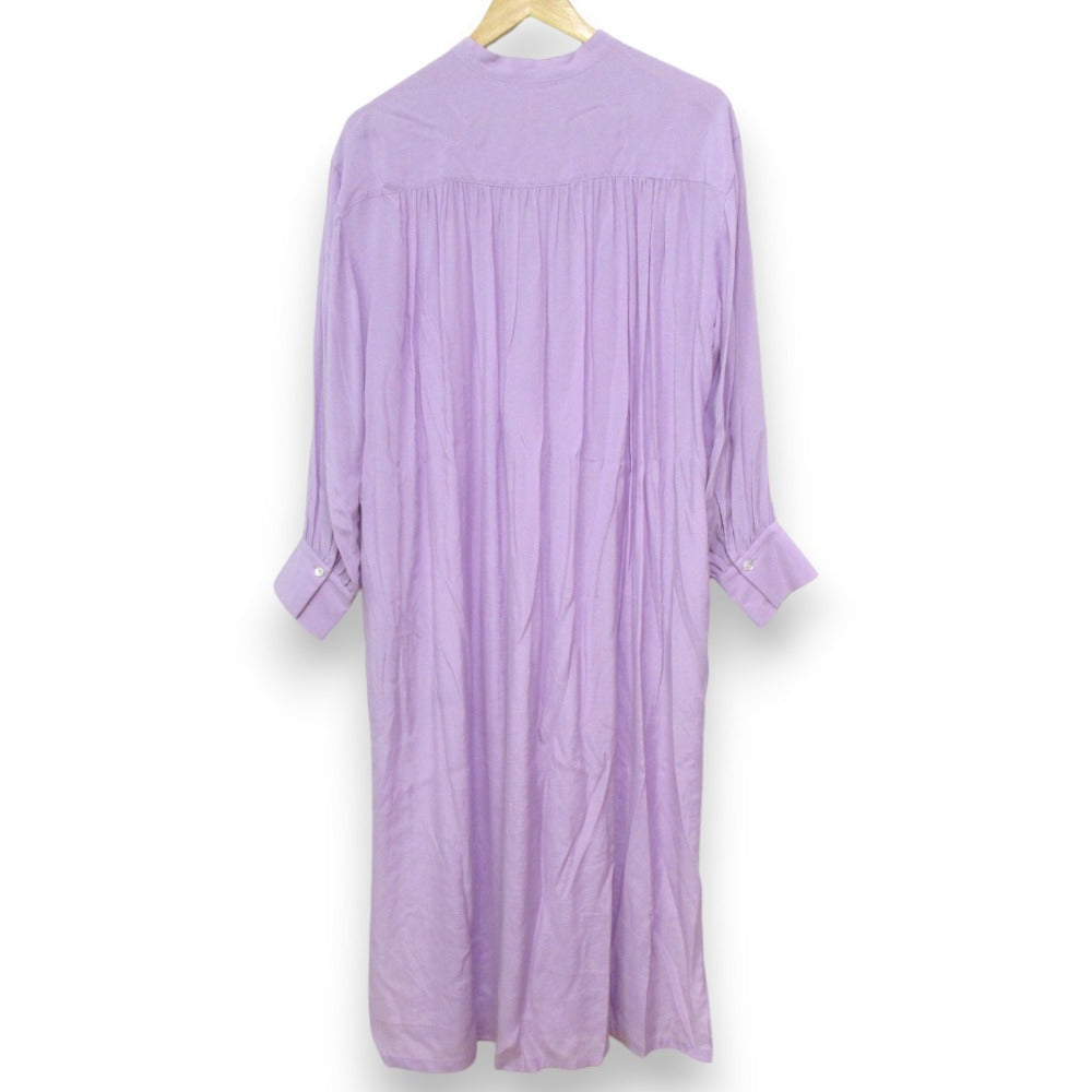 HOUSE OF LOTUS ノーカラー ロングシャツドレス