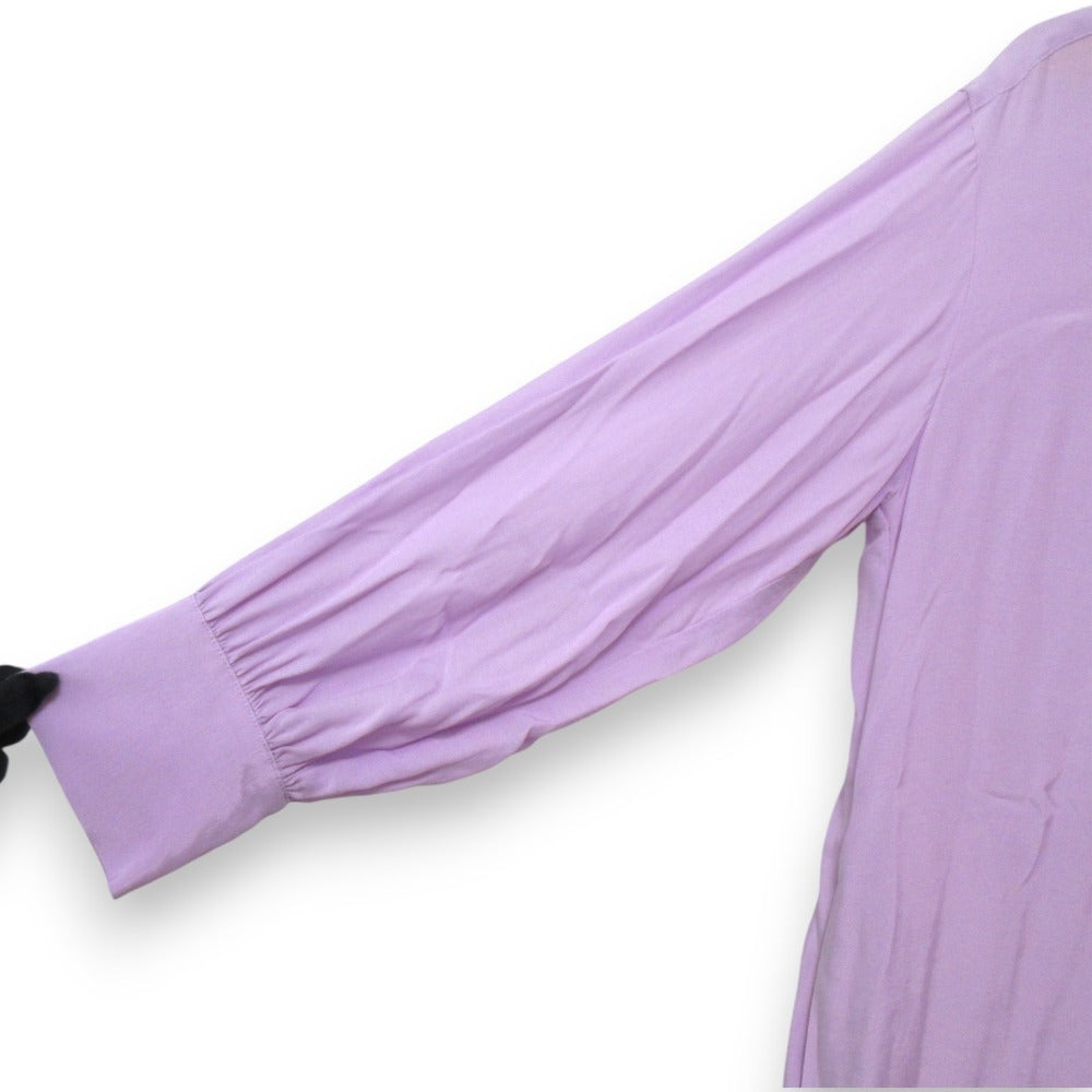 HOUSE OF LOTUS ノーカラー ロングシャツドレス