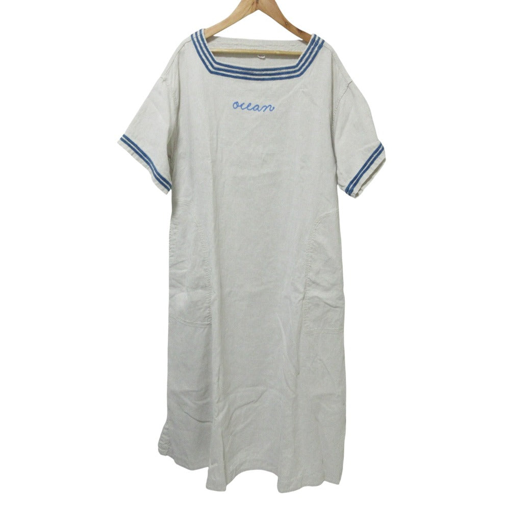 45R リネン ロング ドレス