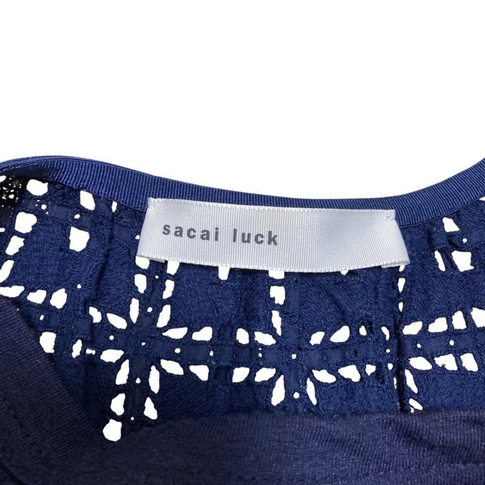 sacai luck クロシェレース切替カットソー
