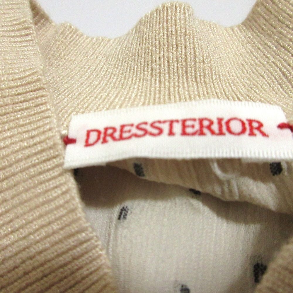 DRESSTERIOR ドット ジャカード ロング ドレス