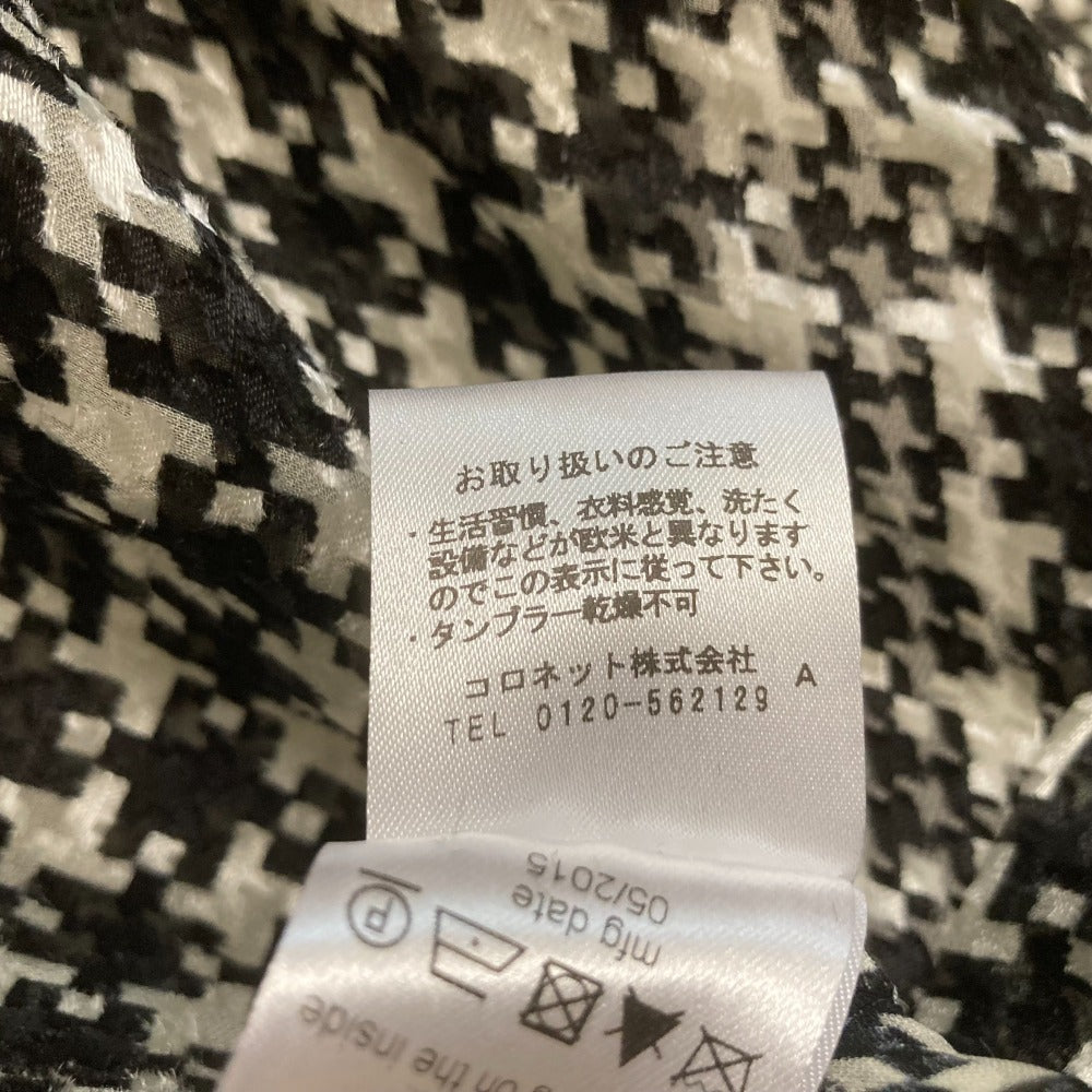 ランバン 千鳥柄シアーブラウス