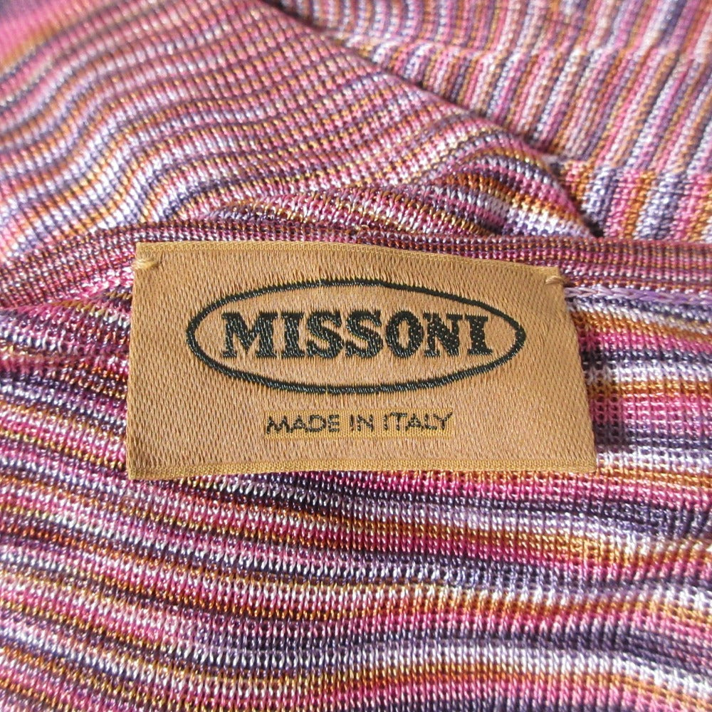 Missoni ボーダーニットショートスリーブトップス
