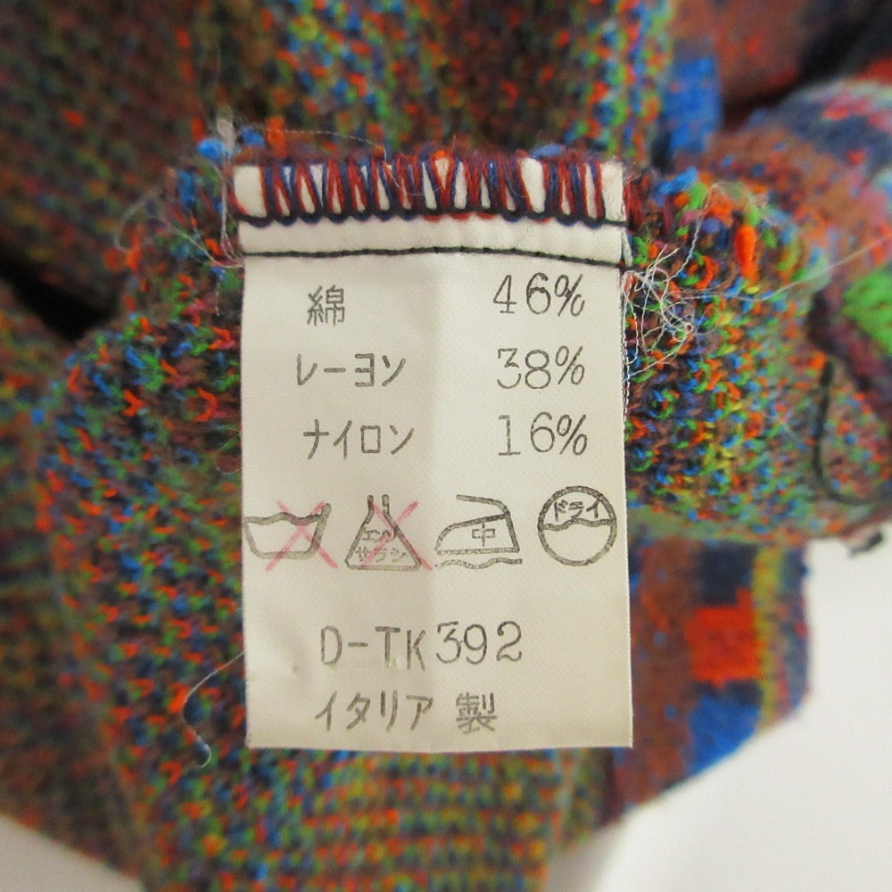 ミッソーニ チェック ジャカード ロング ニット ドレス