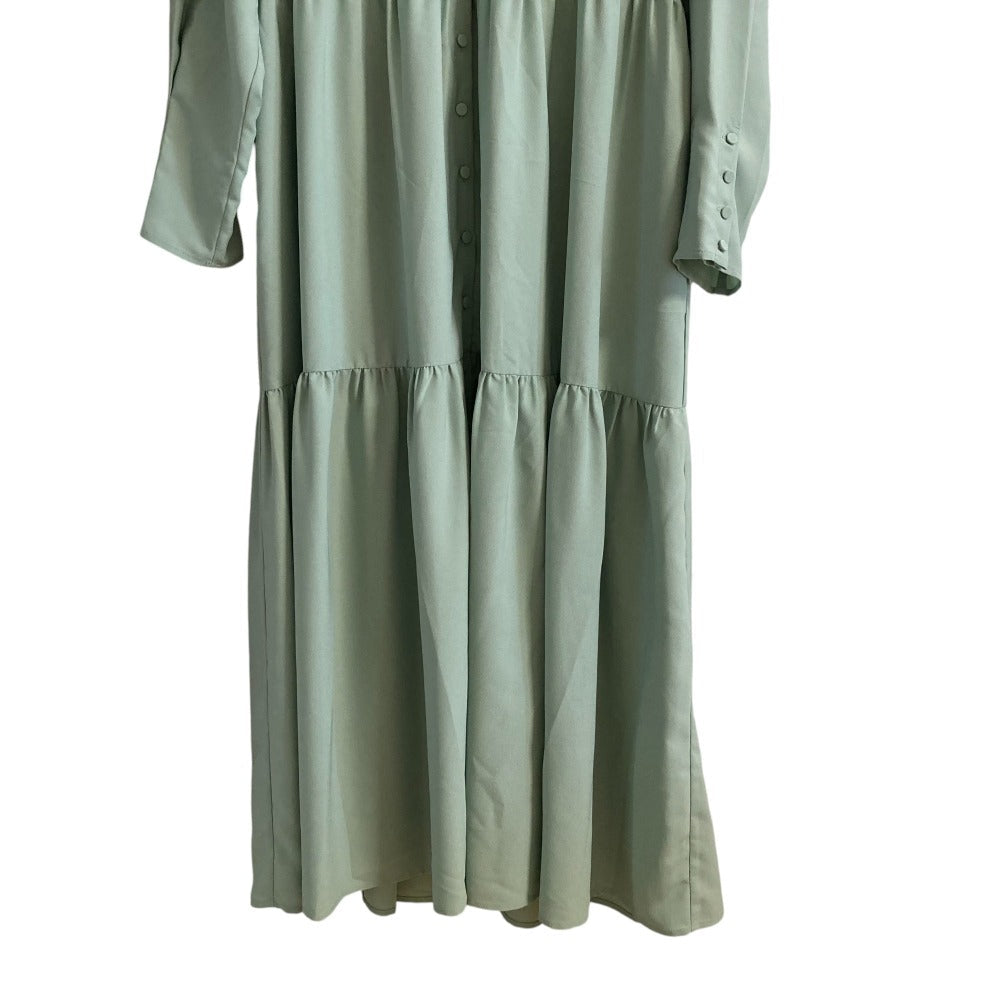 LE CIEL BLEU ロング ティアード シャツ ドレス