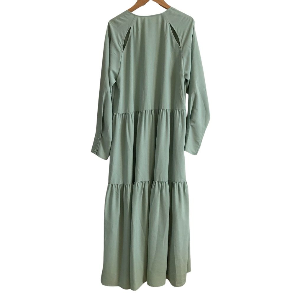 LE CIEL BLEU ロング ティアード シャツ ドレス