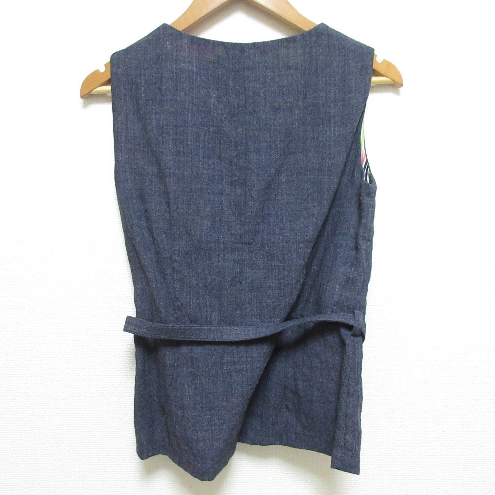 tricot COMME des GARCONS ウールリネン スリーブレスブラウス