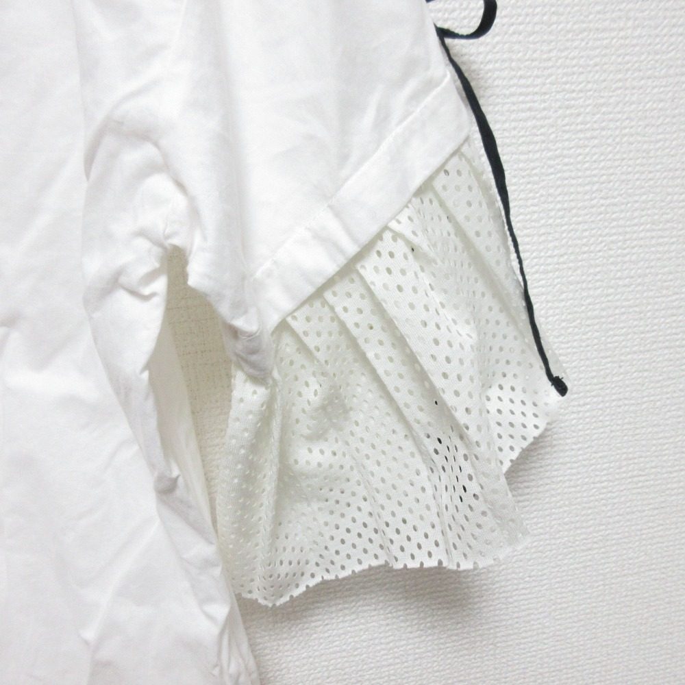 Muveil Work Vネック フレア スリーブ ドレス