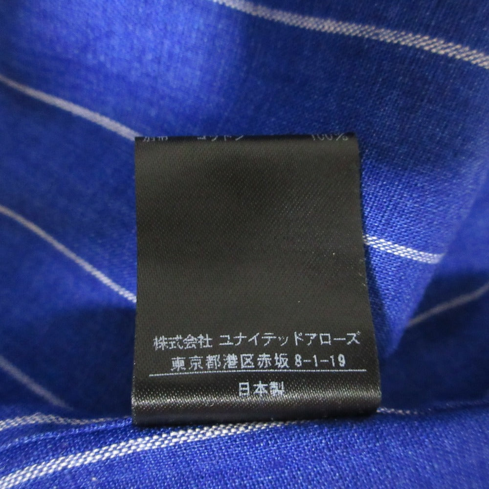 Drawer 100% リネン ストライプ ドレス