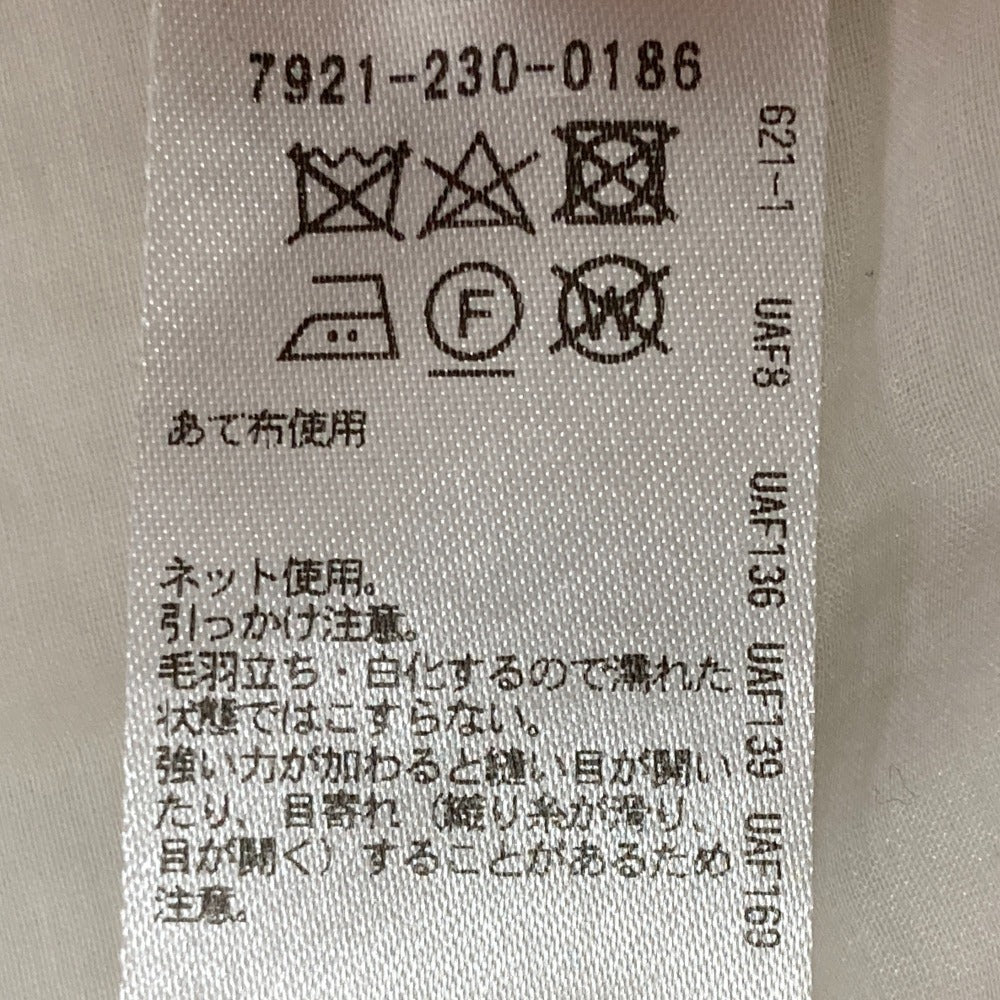 ブラミンク コットンナイロンシルクバックリボンノースリーブブラウス