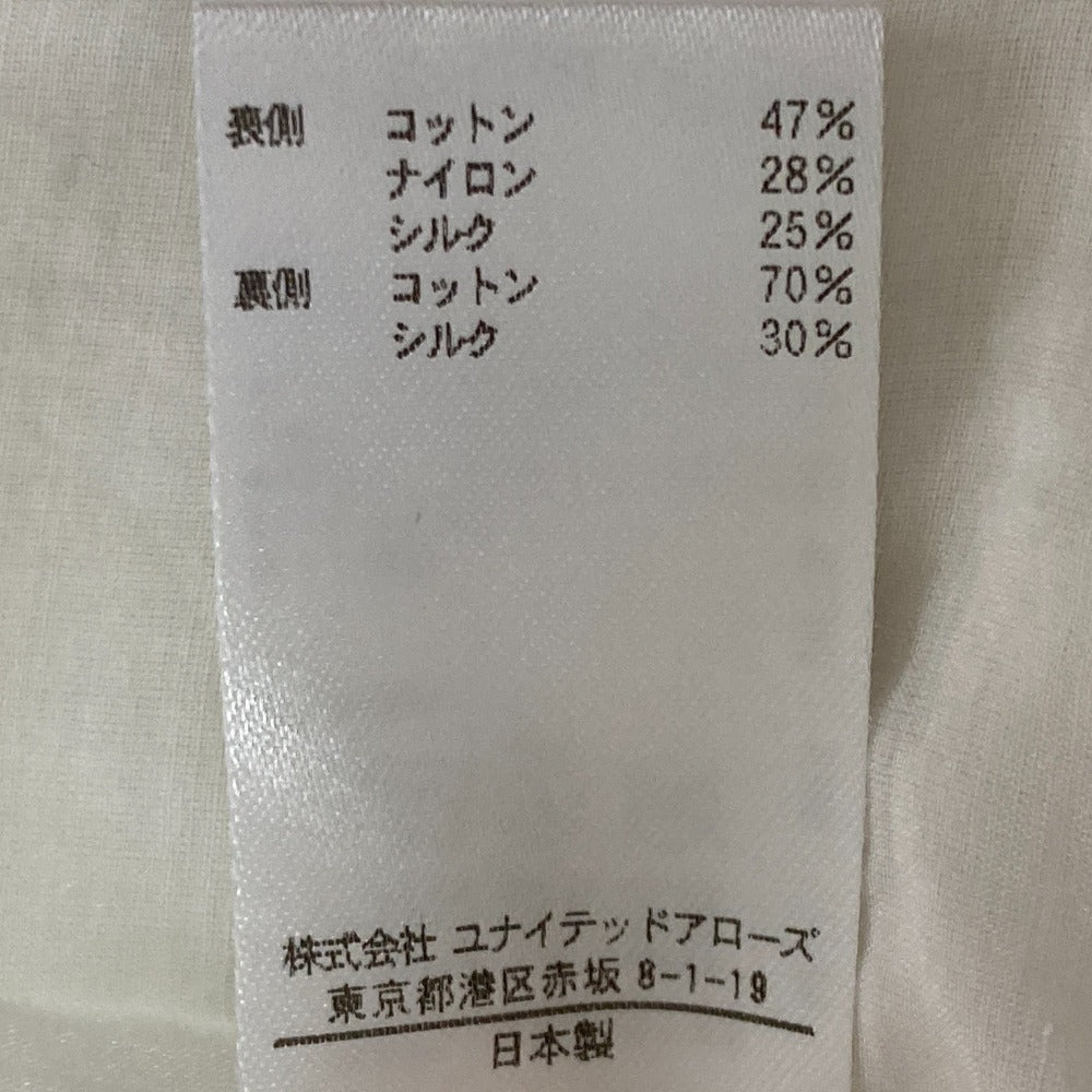 ブラミンク コットンナイロンシルクバックリボンノースリーブブラウス