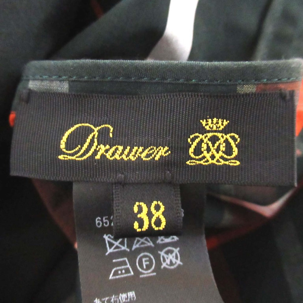 Drawer ロング マドラス チェック スカート