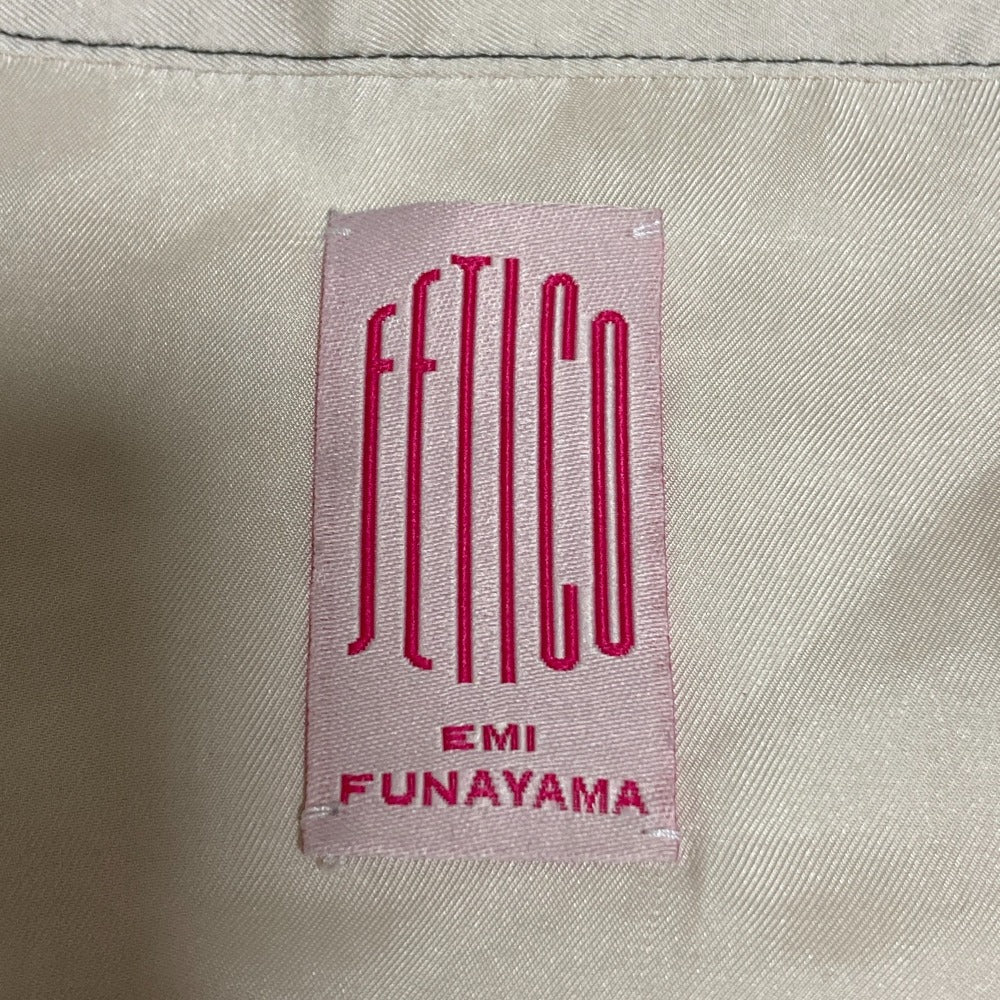 Fetico ギャザー サテン シャツ