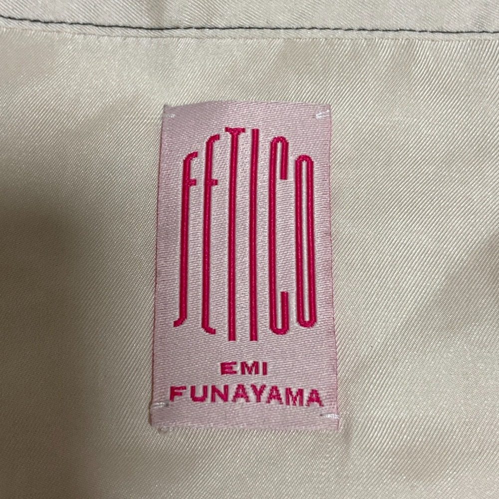 Fetico ギャザー サテン シャツ